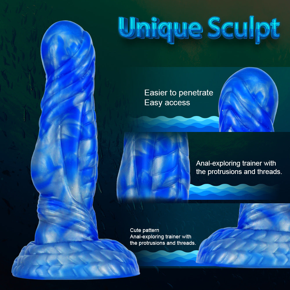 Mixed Color Liquid Silicone Artificial Dildo