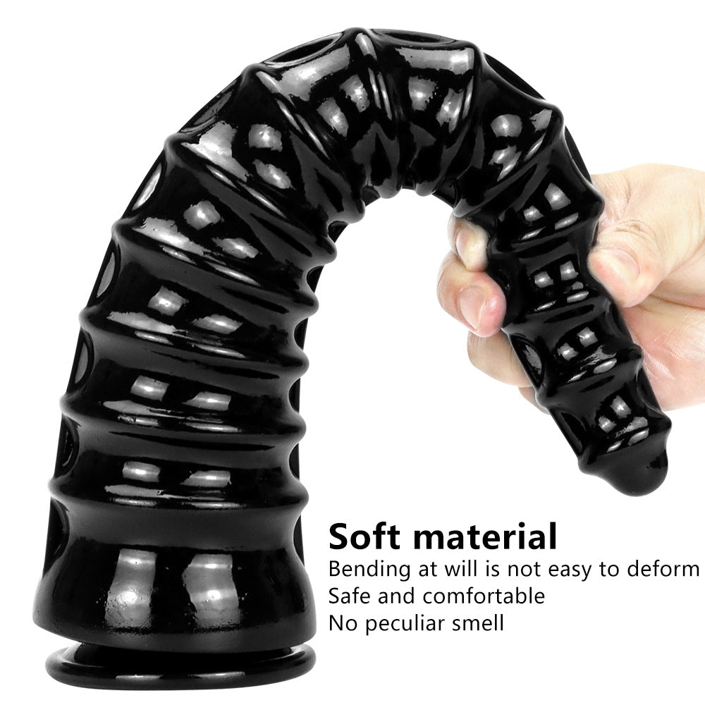13 Inch Special Shaped Pointed Anal Plug Silicone Realistic Huge Dildo