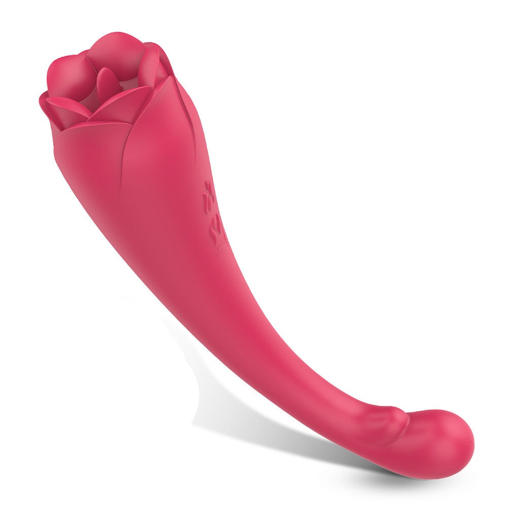 Rose Sex Toy Nipple Vibrator - Tongue Licking and Clit Sucking