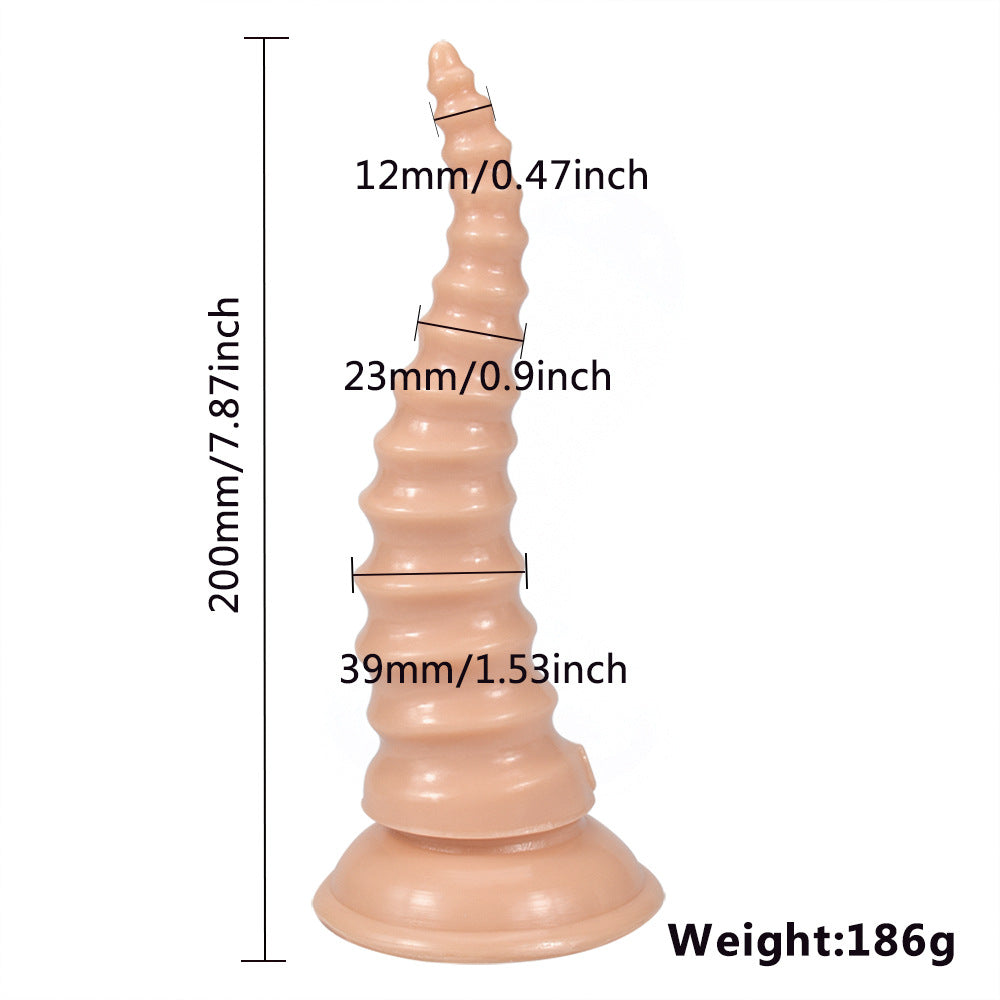 200mm Horn Shaped Anal Plug Dildo