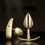 Gold Design Stainless Steel Anal Plug