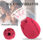 Rose Vibrator 10 Gears Sucking Waterproof Magnetic Charging