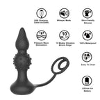 Remote Control Vibrating Anal Beads | Silicone Thrusting Butt Plug