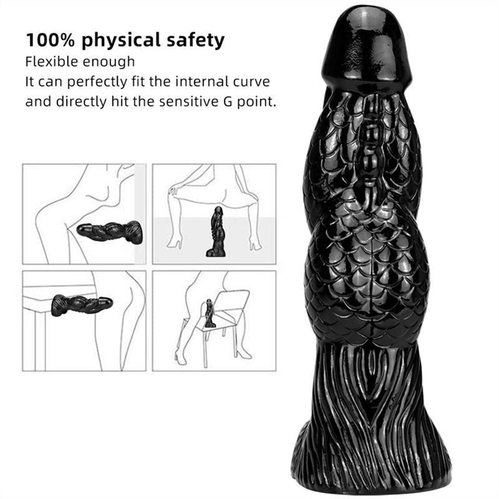 Giant Shaped Silicone Anal Plug Dildo