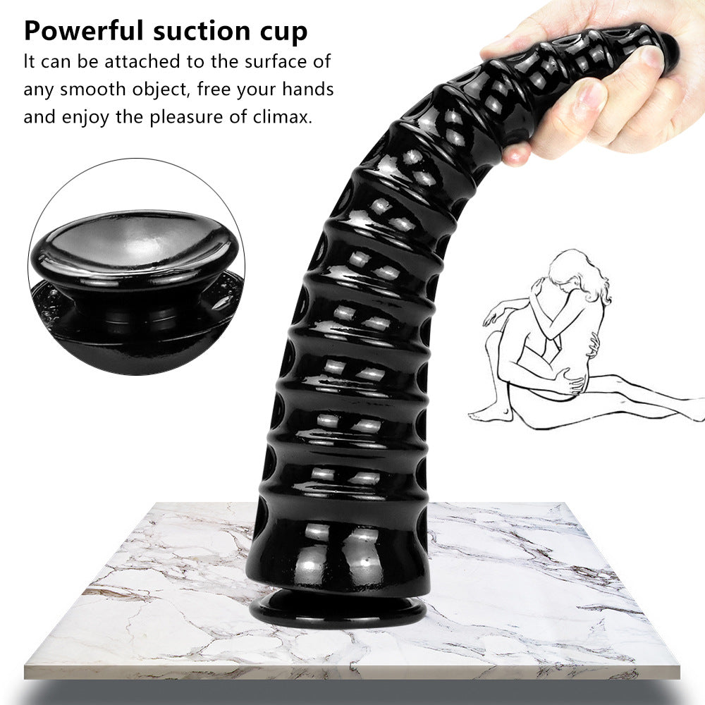 13 Inch Special Shaped Pointed Anal Plug Silicone Realistic Huge Dildo