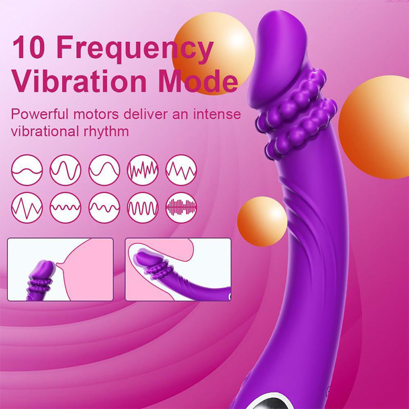 10-Frequency Vibrating Clitoral And Anal G-Spot Vibrator