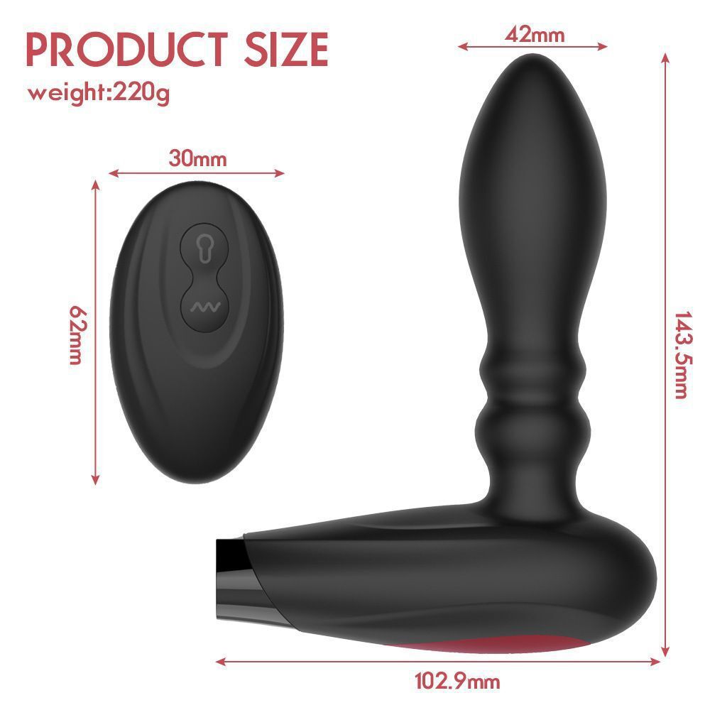 Strong Vibration Inflatable Anal Plug