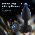 Wireless Remote Control Electric Vibrating Illuminated Silicone Butt Plug