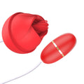Double Tongue Licking Rose Vibrator Female Vibrating Egg