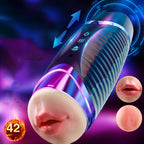 Double Head Male Stroker Intelligent Heating Sound Blowjob Toy