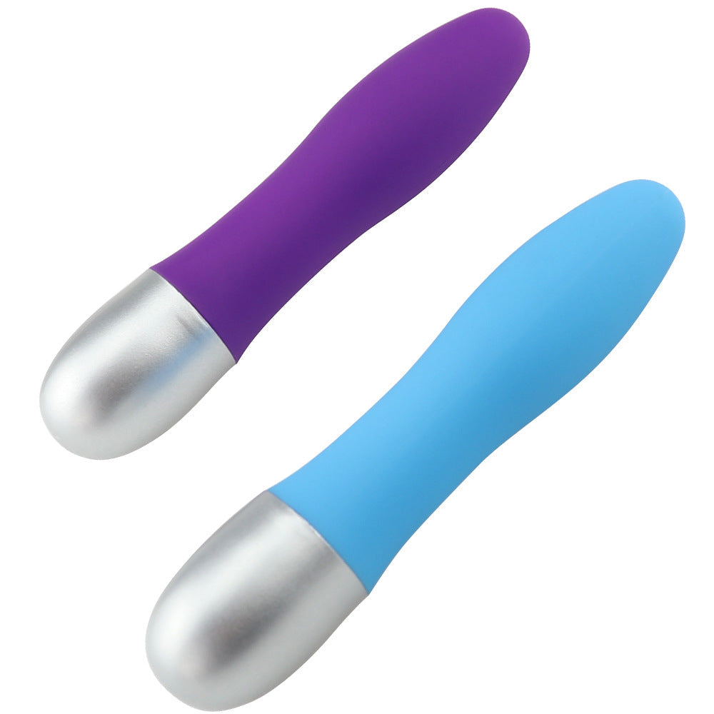 Silver Cap Waterproof Mute AV Vibration Massager
