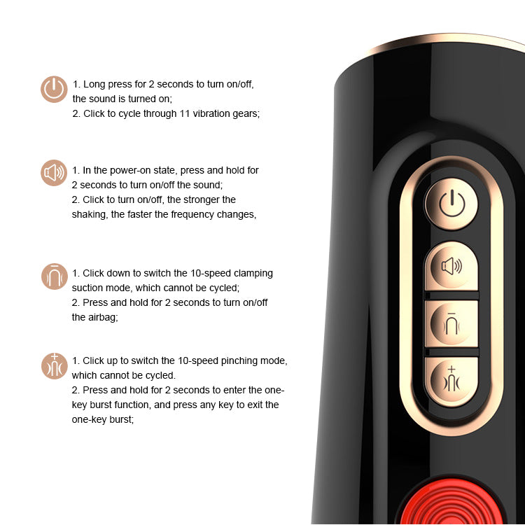 Leten 7 Vibrating Stroker Cup with Peristaltic Pinch Suction Pronunciation