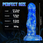 Mixed Color Liquid Silicone Artificial Dildo