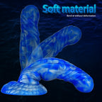 Mixed Color Liquid Silicone Artificial Dildo