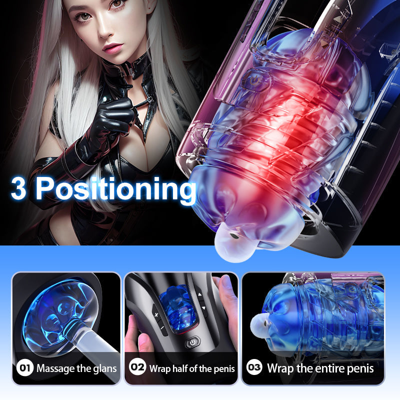 2026 New Leten Fully Automatic 10 Frequency Telescopic Fixed-Point Adjustment Male Stroker