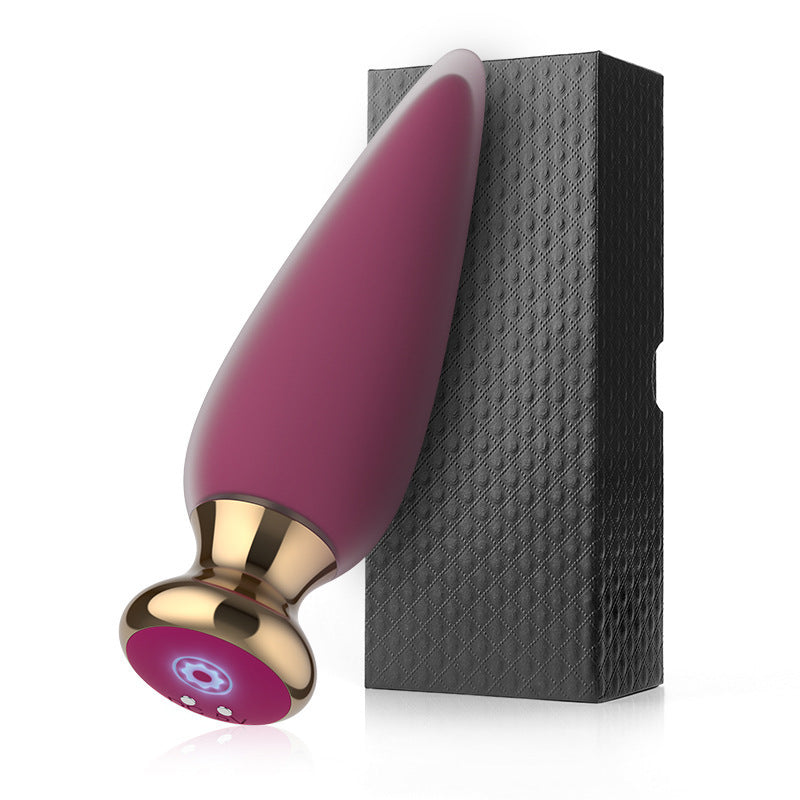 Remote control anal plug prostate massager