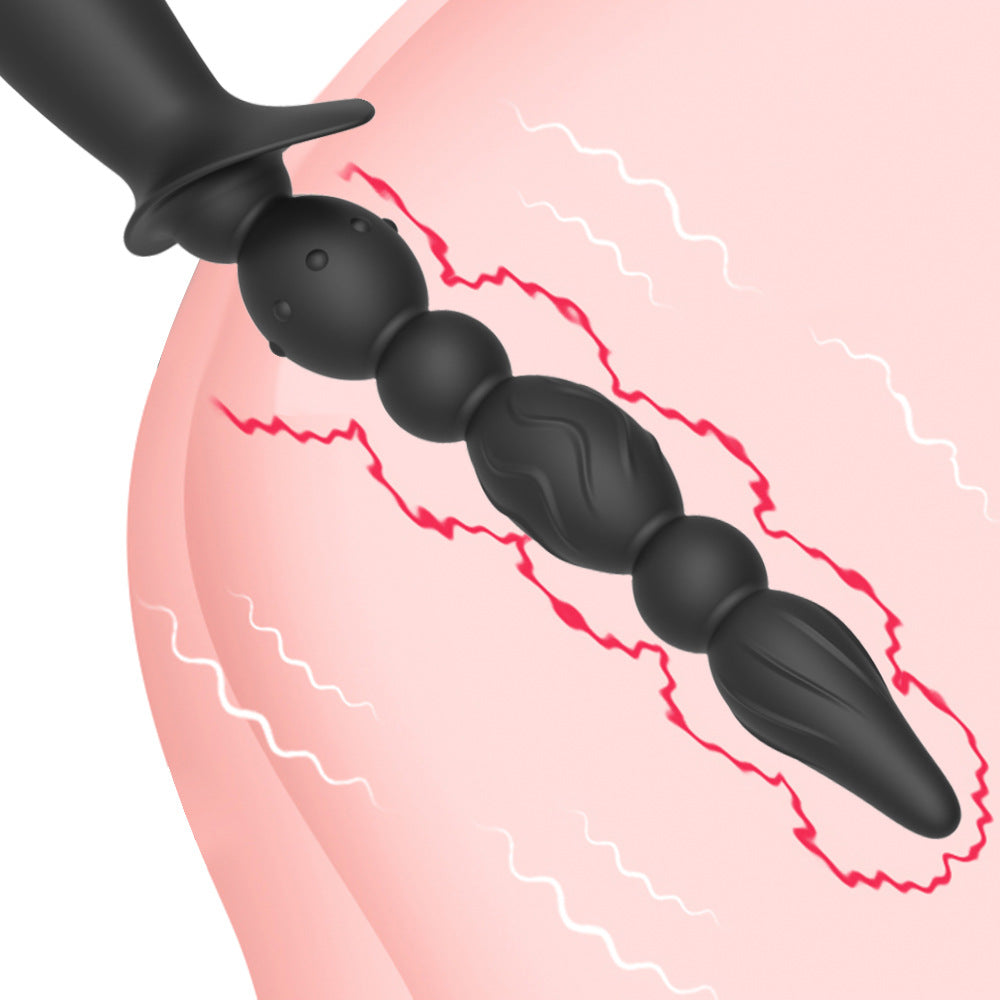 Strong Shock Lianzhu Silicone Pull Bead Back Court Anal Plug