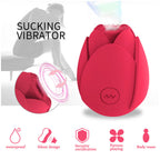 Rose Vibrator 10 Gears Sucking Waterproof Magnetic Charging