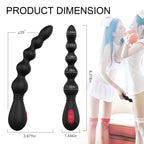 Silicone Anal Plug Beads 9 Frequency Strong Shock Electric Anal Plug