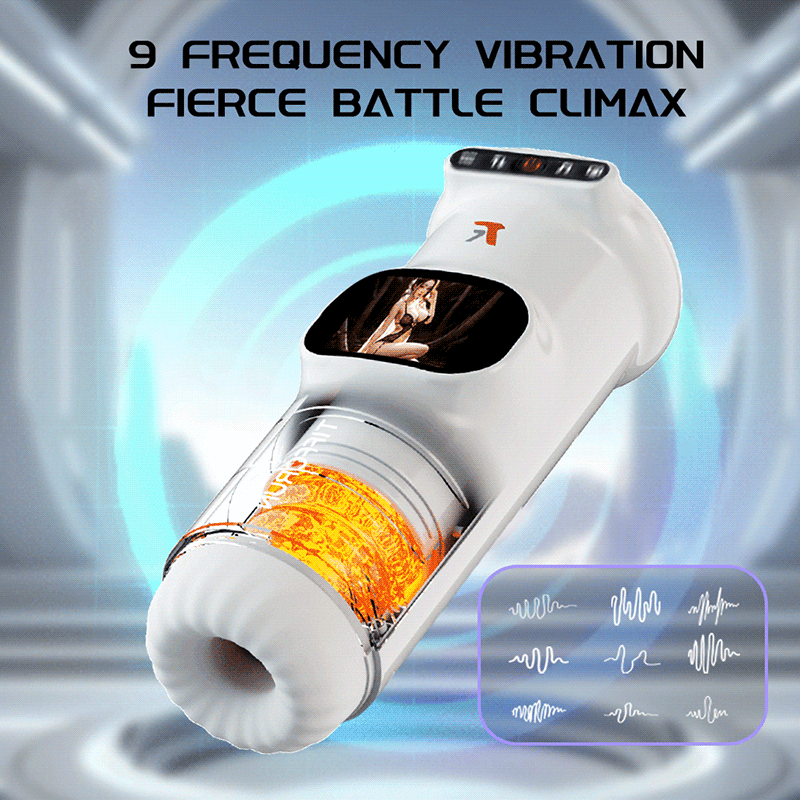 2026 New Stroker Uxol Heating 9 Vibration & 9 Thrusting Male Stroker with Moan Function, Full LCD Display Uxolclub Sex Toys for Men