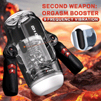 2026 Newest Male Handheld Stroker With 9 Telescopic Vibration LED Display Intelligent Heating Voice