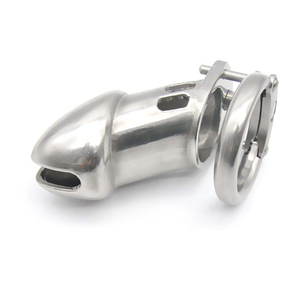 Stainless Steel Men's Long Chastity Cages