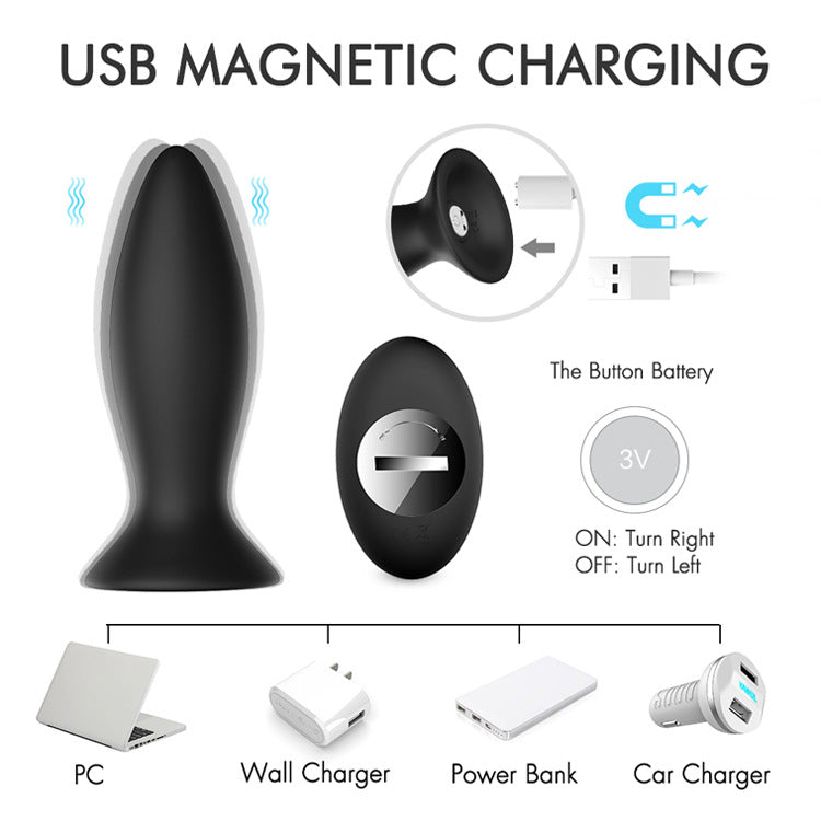 9 Vibrations Butt Plug  Vibrator