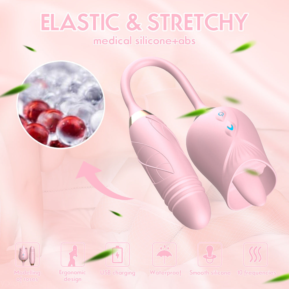 Clit Vibrator Nipple Sucker Vibrating Tongue