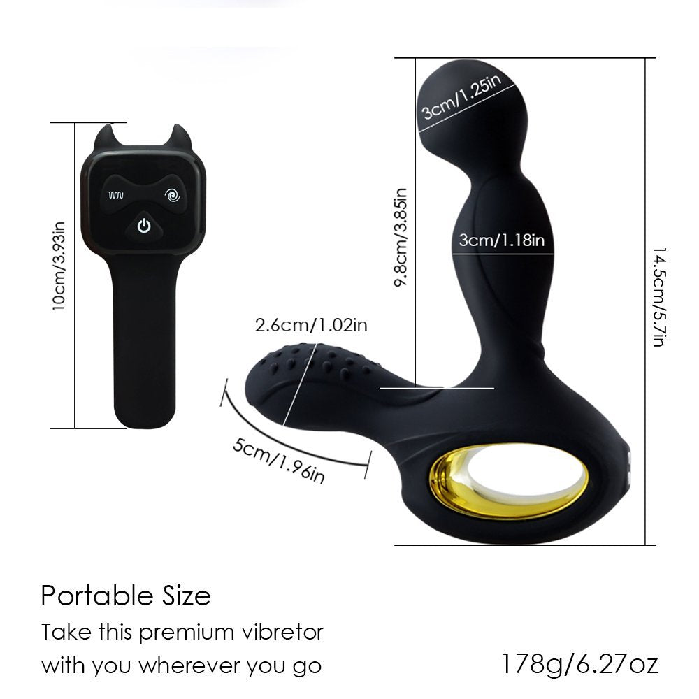 10 Frequency Vibration 5 Rotating Butt Plug
