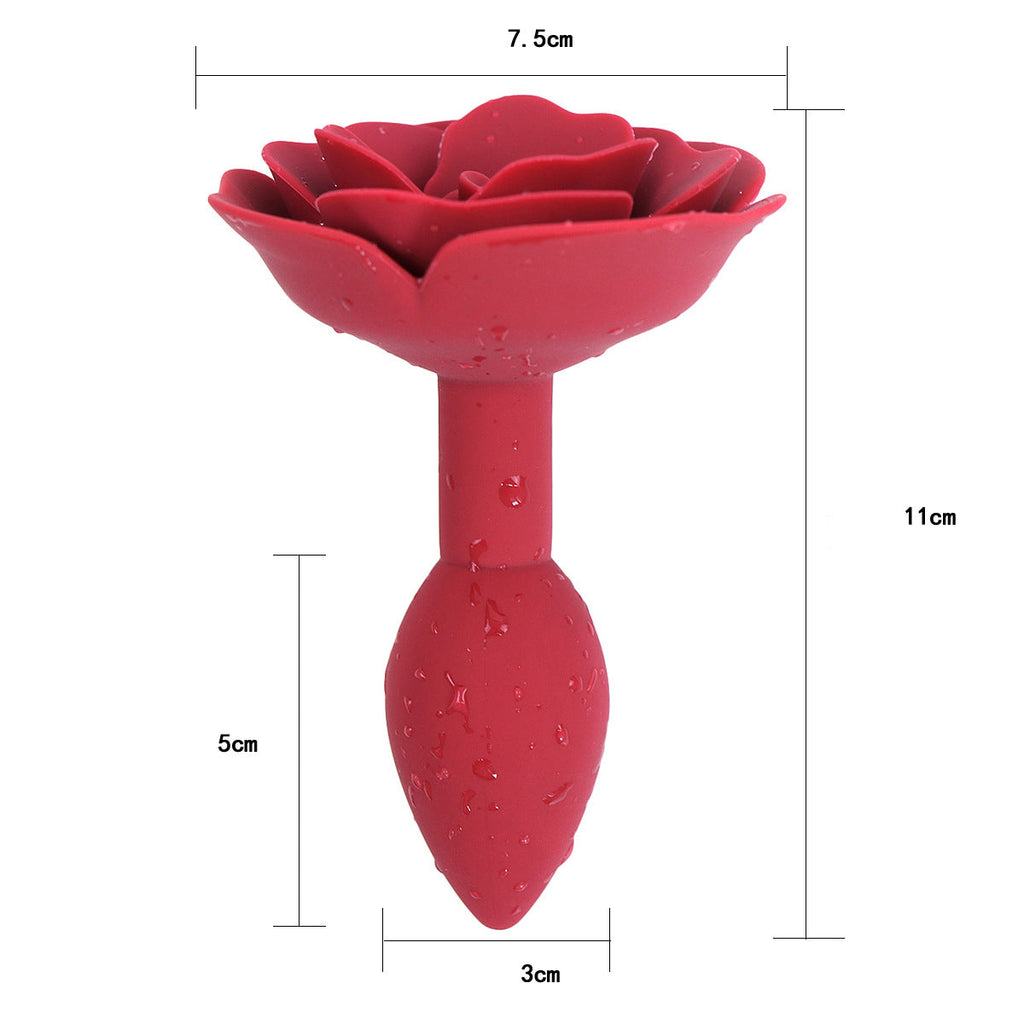 Rose Red Butt Plug Training Butt Plug Backyard Sex Toys