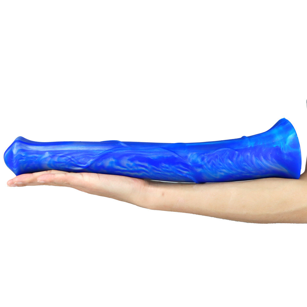 Thick Mixed Color Artificial Horse Dick Silicone Dildo