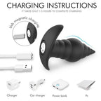 Silicone Anal Plug Bullet Anal Massager Vibrating Anal Plug