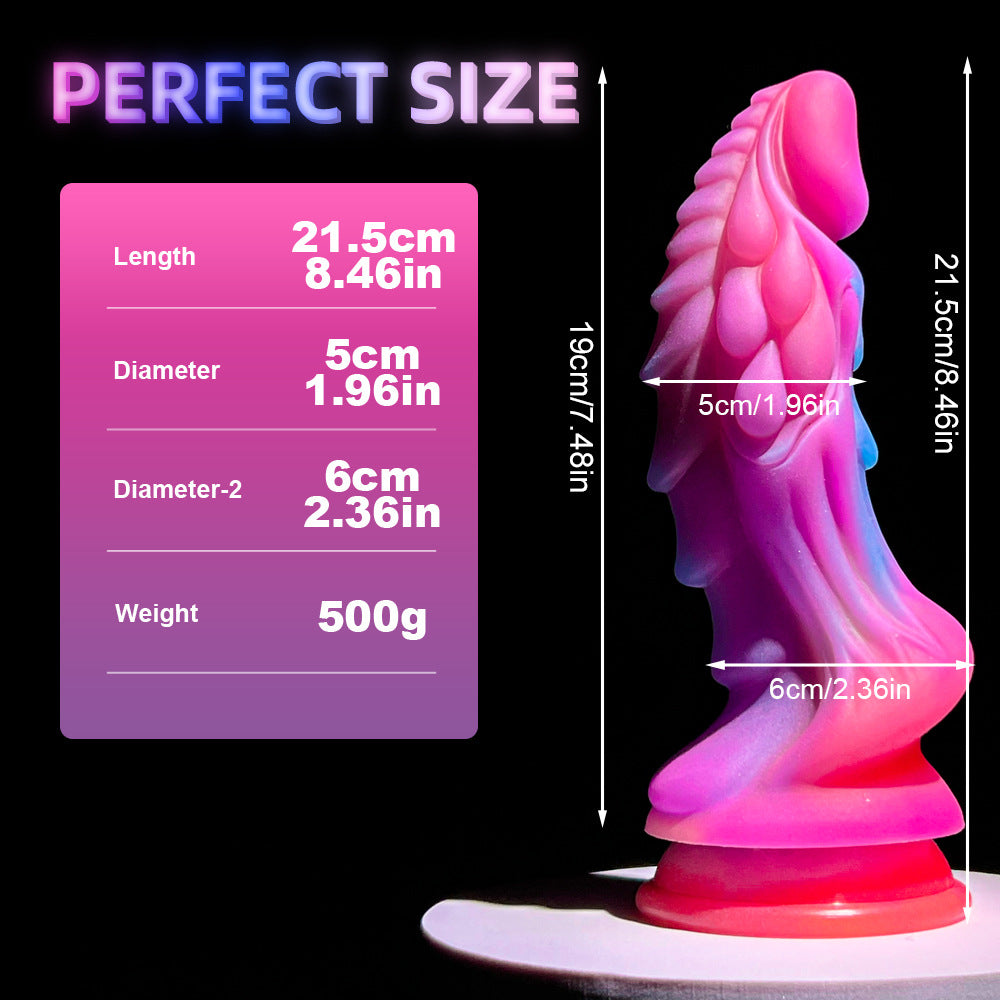 Colorful Fluorescent Luminous Realistic Dildos, Stimulates G-Spot, Dildo Plug Women and Men