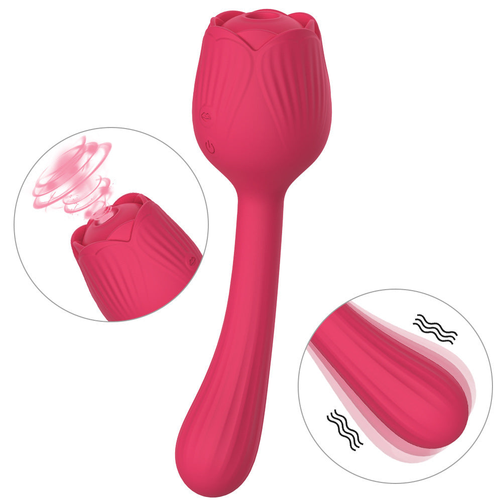 Rose Vibrator Female Masturbator Sucking Nipple Vibrator