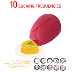 Rose Vibrator 10 Gears Sucking Waterproof Magnetic Charging