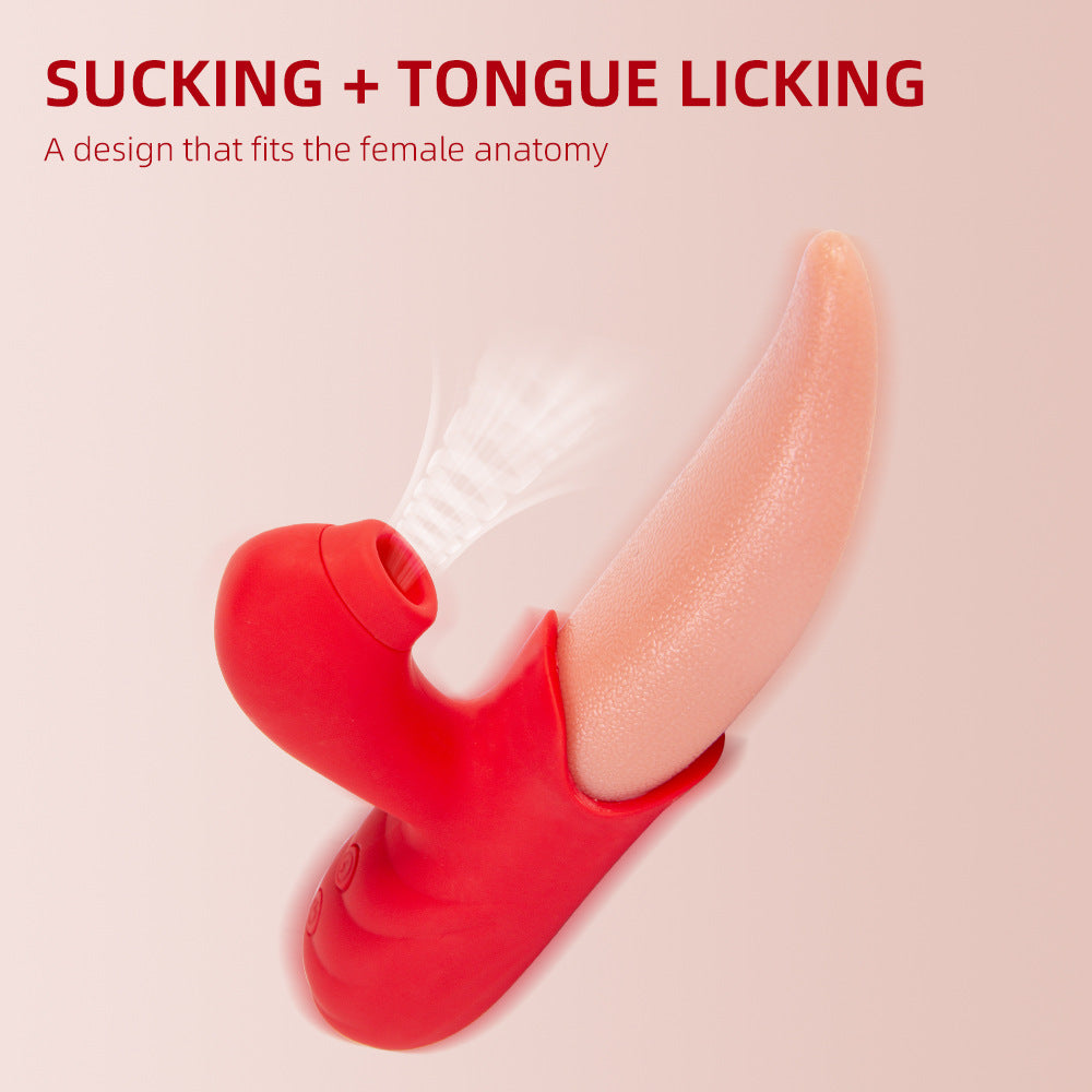 2 IN 1 Upgraded Flapping Tongue G-Spot Vibrator