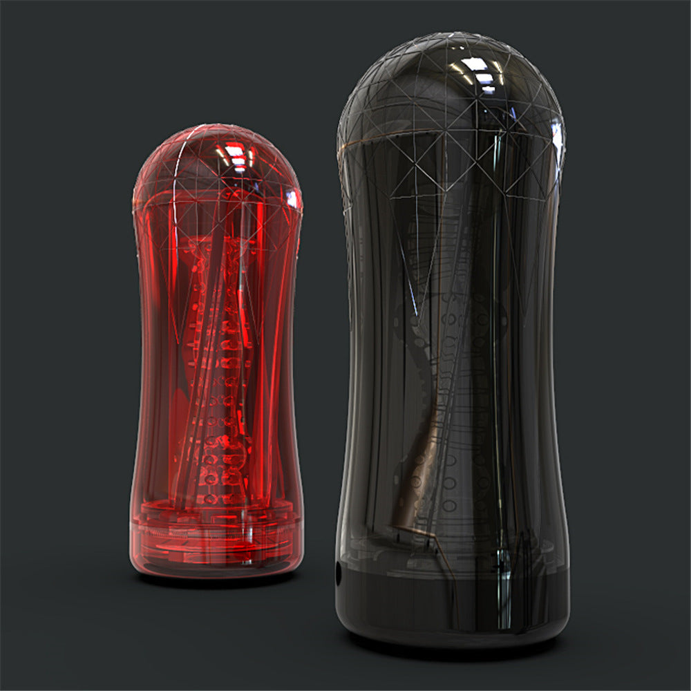 Red Eagle 10 Vibrations Air Pressure Sucking Electric Male Stroker Transparent Soft for Penis Stimulation
