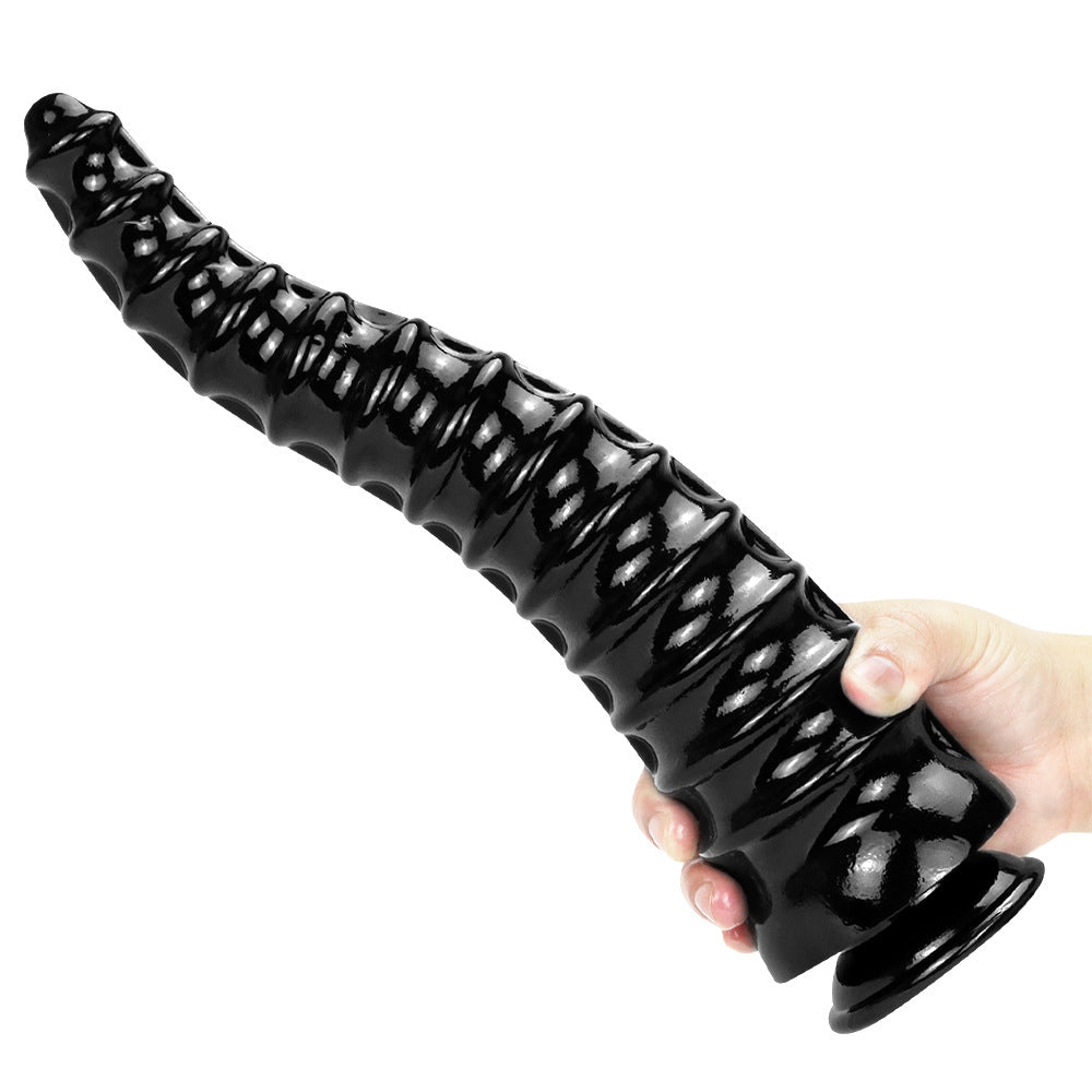 13 Inch Special Shaped Pointed Anal Plug Silicone Realistic Huge Dildo