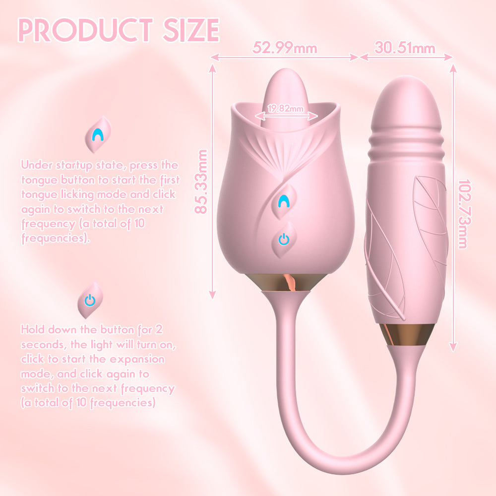 Clit Vibrator Nipple Sucker Vibrating Tongue