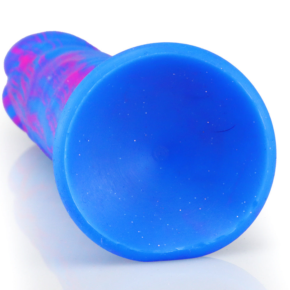 Blue Silicone Simulated Butt Plug Dildo