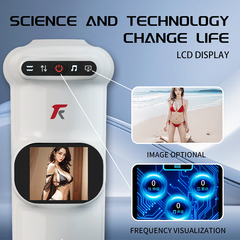 2026 New Stroker Uxol Heating 9 Vibration & 9 Thrusting Male Stroker with Moan Function, Full LCD Display Uxolclub Sex Toys for Men