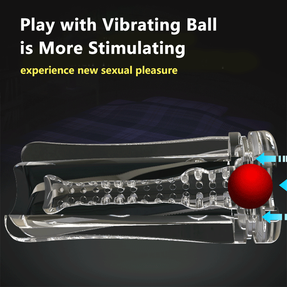 Red Eagle 10 Vibrations Air Pressure Sucking Electric Male Stroker Transparent Soft for Penis Stimulation