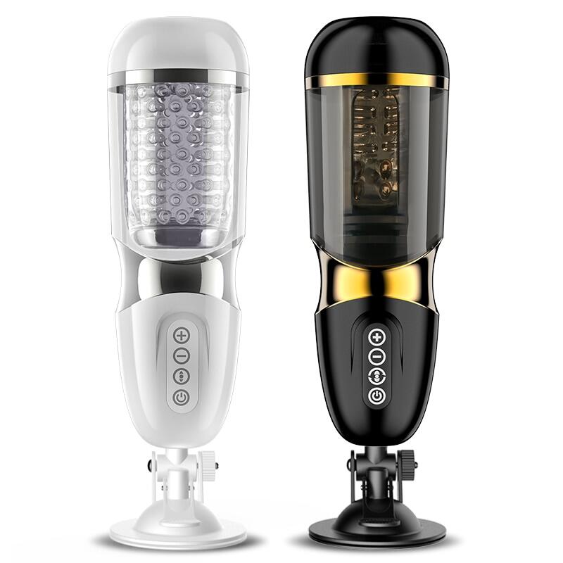 UNIMAT Beck II Automatic Telescopic Stroker Cup with 37.6°heating Female Voice Realistic Textured Ultra-Soft with Suction Base