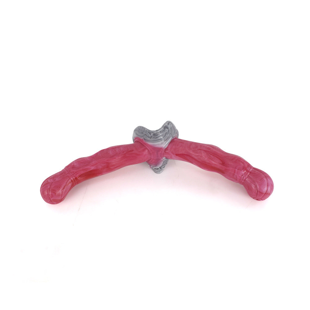 Double-Headed Simulated Silicone Special-Shaped Anal Plug Female Dildo