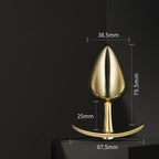 Gold Design Stainless Steel Anal Plug