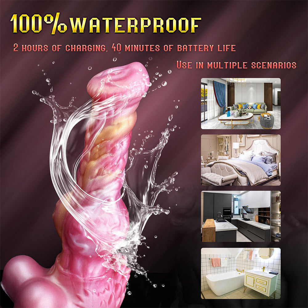 Telescopic Vibrating Penis Electric Anal Plug Dildo