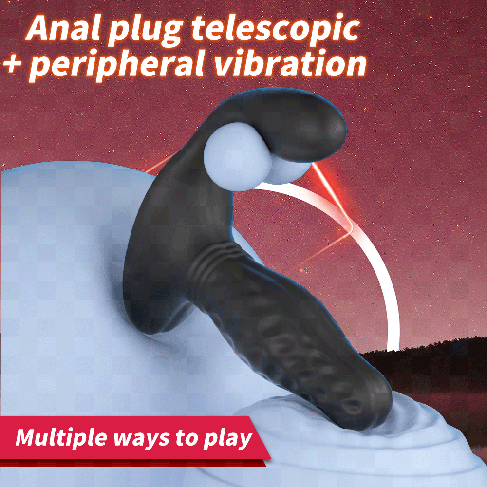 2026 New UXOL Anal Vibrators 3 Thrusting & 9 Vibrating Wireless Remote Control,  IPX7 Waterproof Prostate Massager Adult Toys