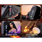 2026 Newest Male Handheld Stroker With 9 Telescopic Vibration LED Display Intelligent Heating Voice