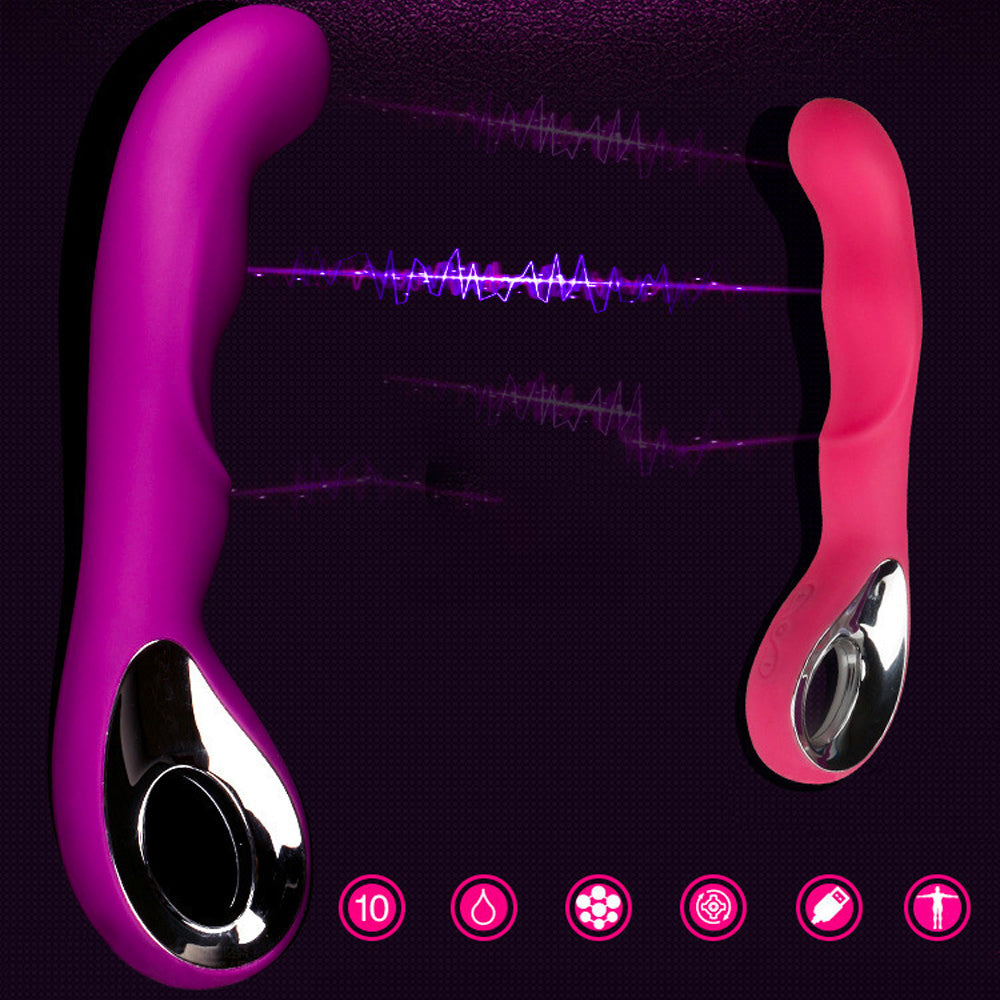 10 Frequency G-Spot vibration Rechargeable Vibrating Dildo
