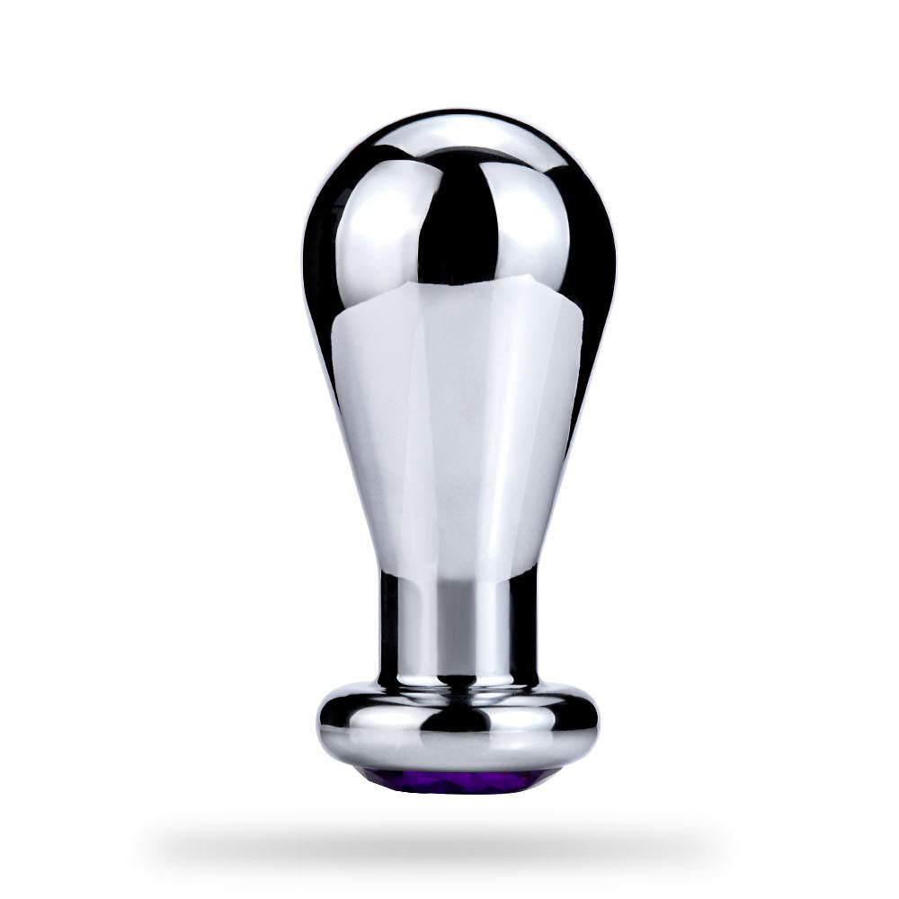 Stainless Steel Large Anal Plug Bulb Shape Jewelry Anal Plug